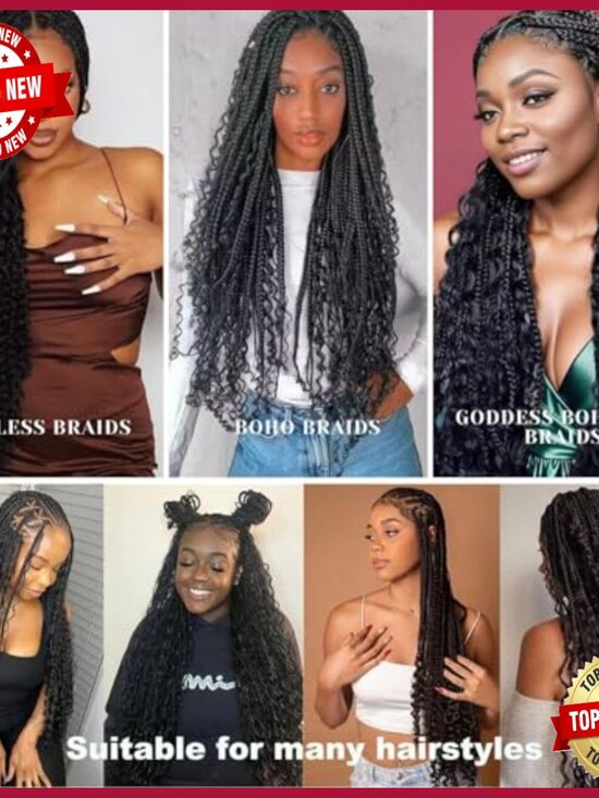 3 Bundles 150g Human Hair Extensions Water Wave No Weft Braiding Hair